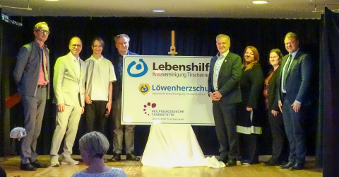 Die Präsentation des neuen Schulnamens