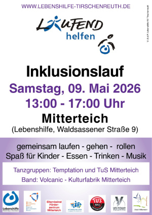 Plakat zum Inklusionslauf der Lebenshilfe 2026