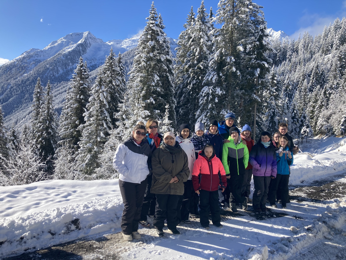 Die Gruppe des Förderzentrums Mitterteich in Österreich
