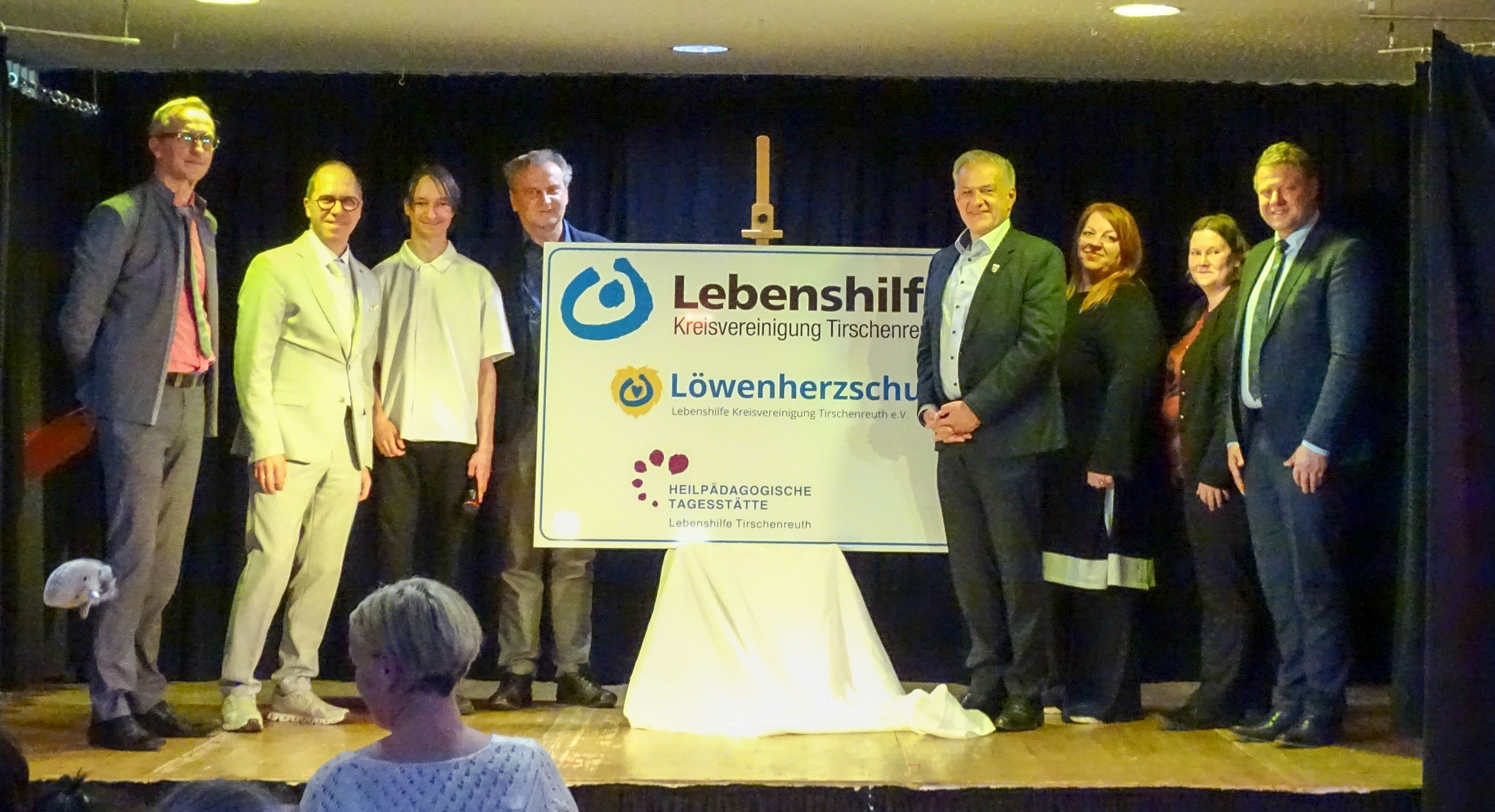 Die Präsentation des neuen Schulnamens